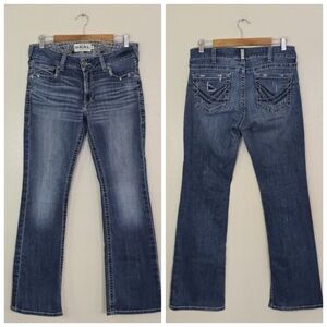 Ariat R.E.A.L. Raquel Bootcut Jeans Womens 32R Medium Wash Stretch Western